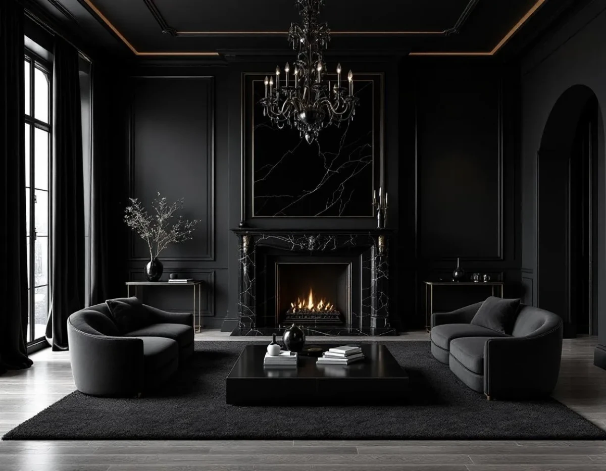 La Décoration Monochromatique Noire : Quand Audace Rencontre Élégance