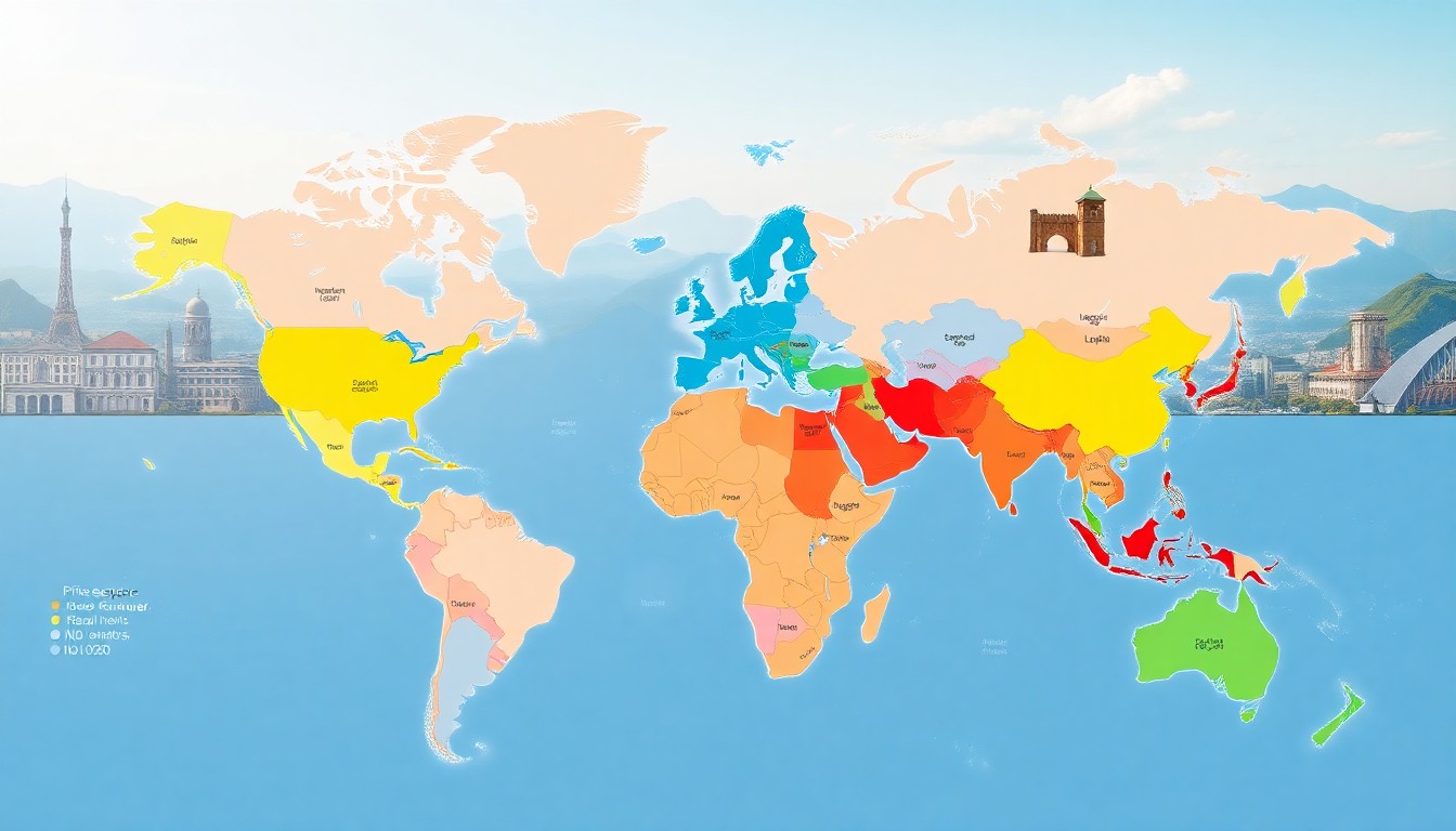 Maison du monde : prix au m² par continent