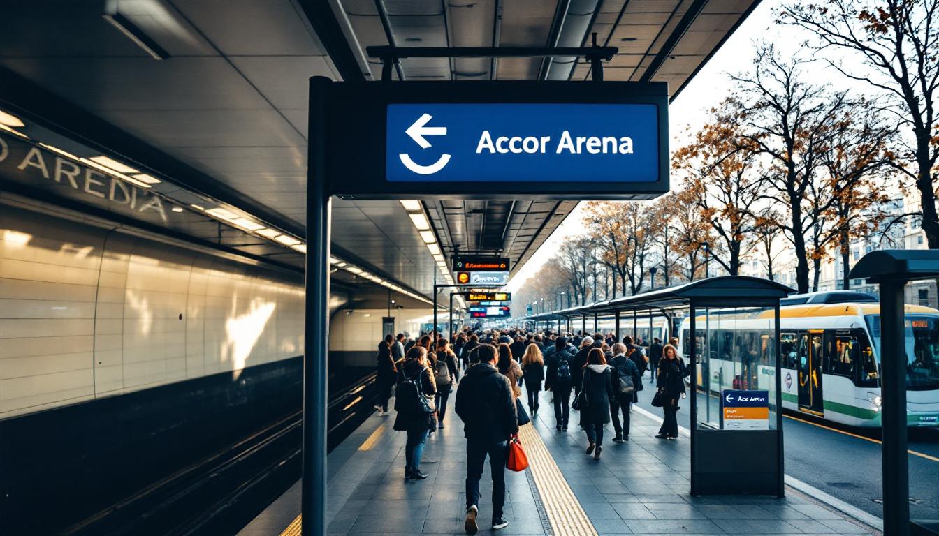 Comment se rendre à l'Accor Arena en métro et bus