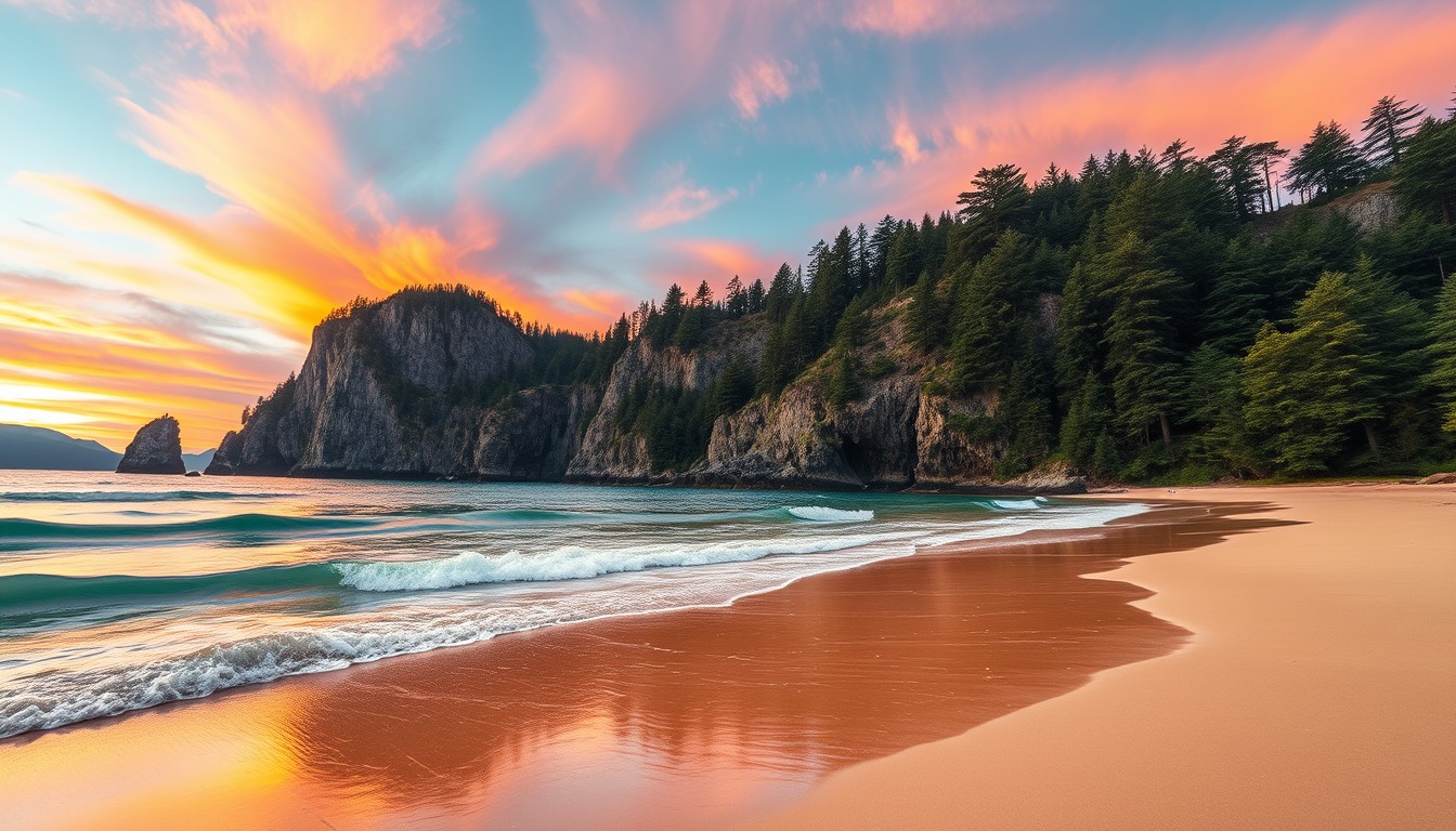 Les paysages époustouflants des plages de l'île de Vancouver au Canada